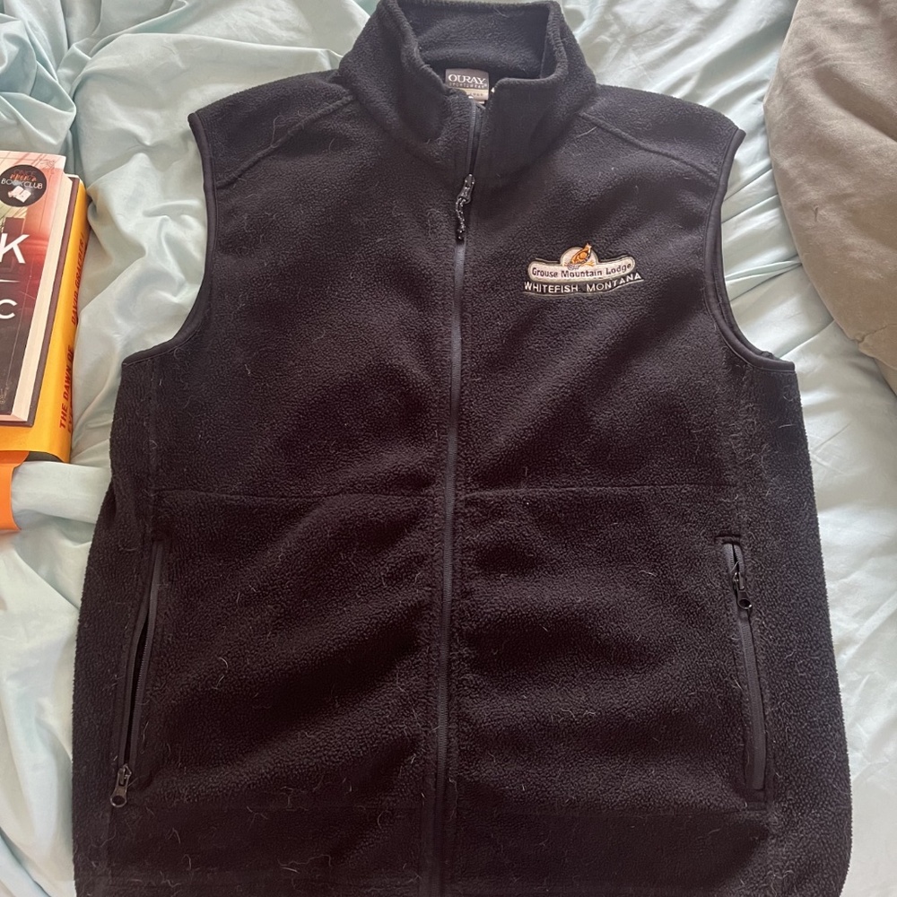 Ouray Fleece vest jacket Medium  Whitefish Montana full zip